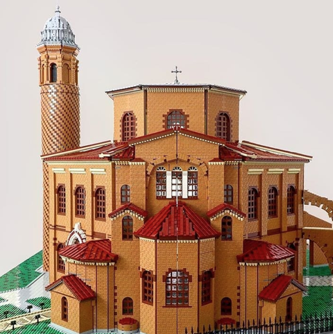 Basilica of San Vitale Made From Lego