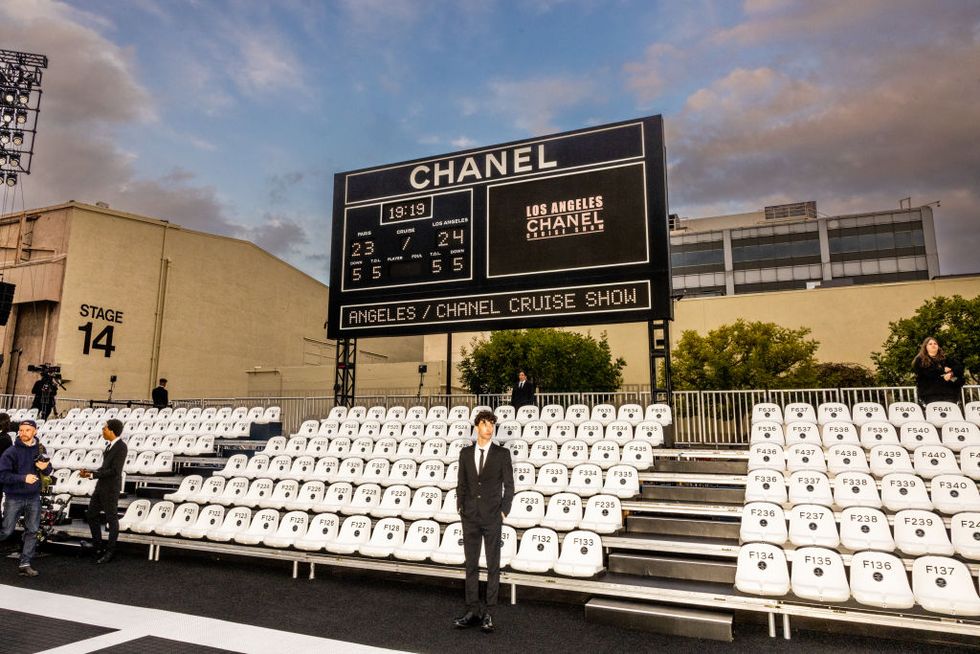 chanel cruise 2024 runway show front row