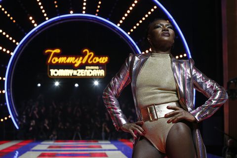 Tommy Hilfiger TOMMYNOW Spring 2019 : TommyXZendaya Premieres : Runway At The Theatre Des Champs Elysees In Paris