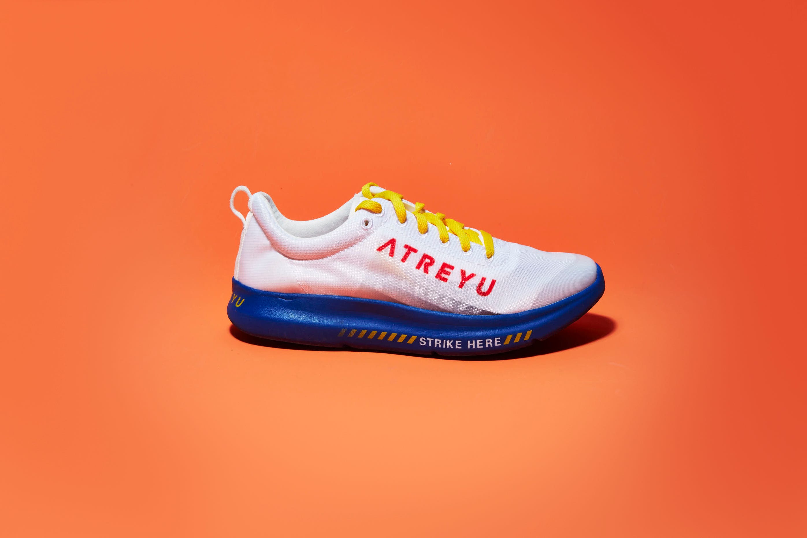 Shoe, Footwear, Outdoor shoe, Walking shoe, White, Running shoe, Orange, Sneakers, Electric blue, Athletic shoe, 