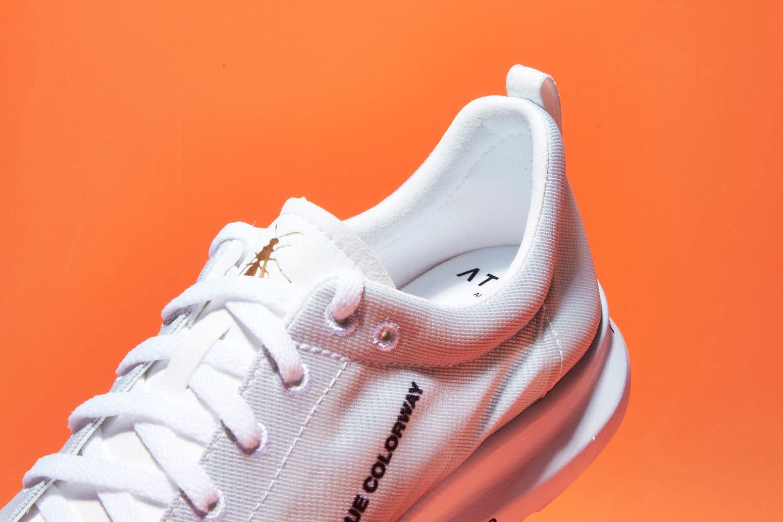 White, Footwear, Orange, Shoe, Athletic shoe, Sneakers, Peach, Walking shoe, Outdoor shoe, 