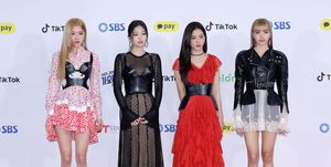 blackpink arrives at 2018 sbs gayo daejeon red carpet