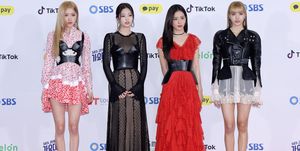 blackpink arrives at 2018 sbs gayo daejeon red carpet