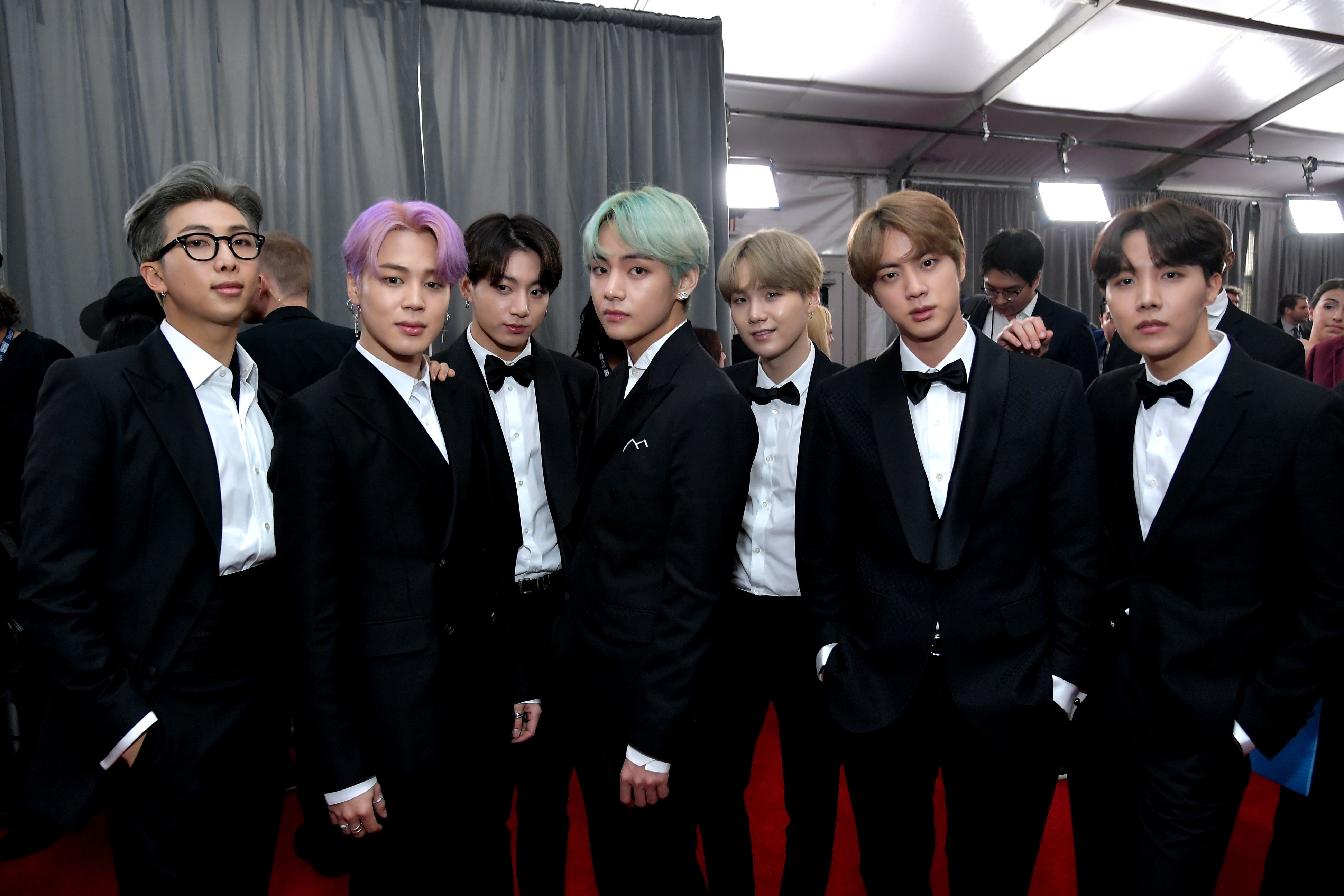 What BTS's V, RM, Suga, Jimin, Jungkook, Jin, and J-Hope Wore on Grammys  2019 Red Carpet