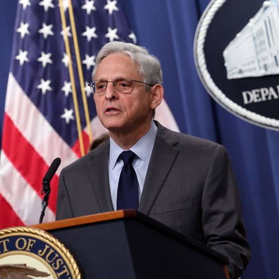 attorney general merrick garland and fbi director christopher wray announce national security cases