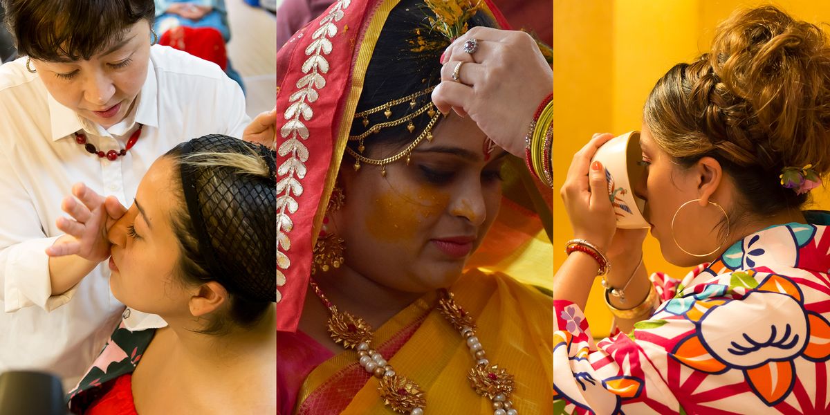 Tradition, Event, Ritual, Fun, Headgear, Ceremony, Fashion accessory, Child, Temple, Headpiece, 