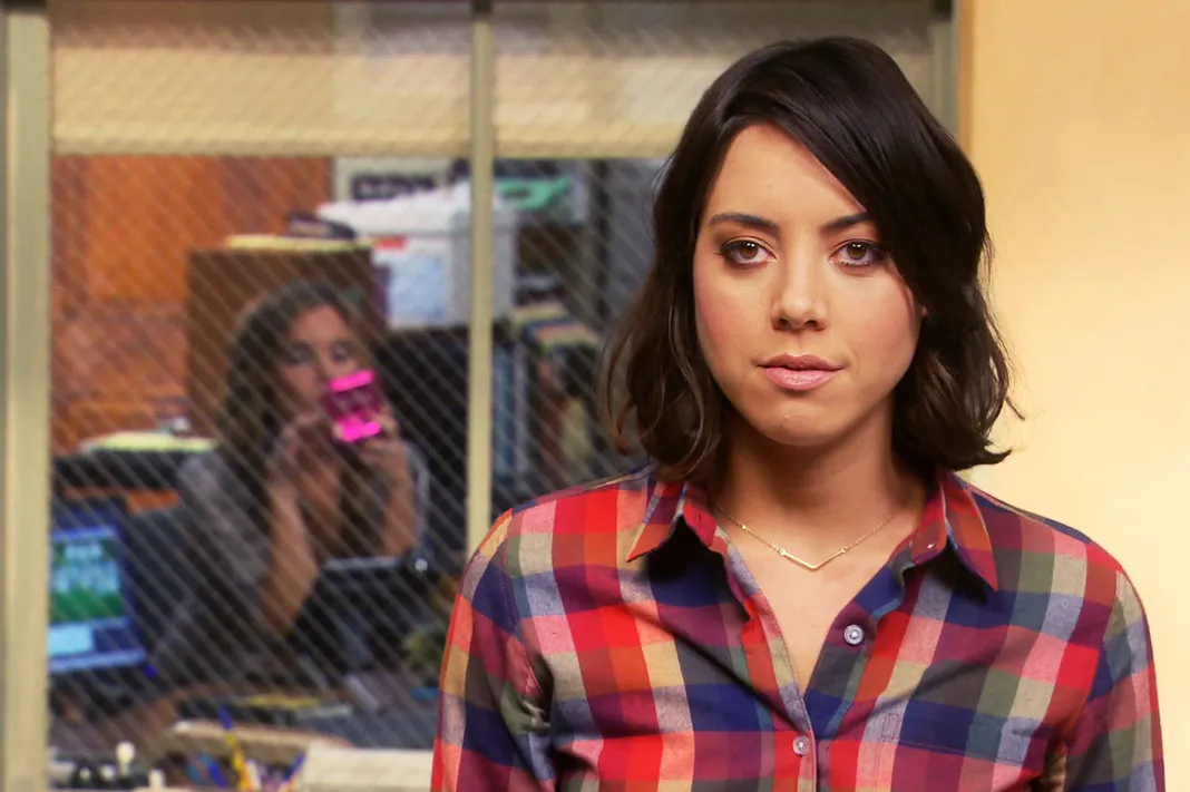 Aubrey Plaza on Parks and Recreation, Typecasting, Emily the
