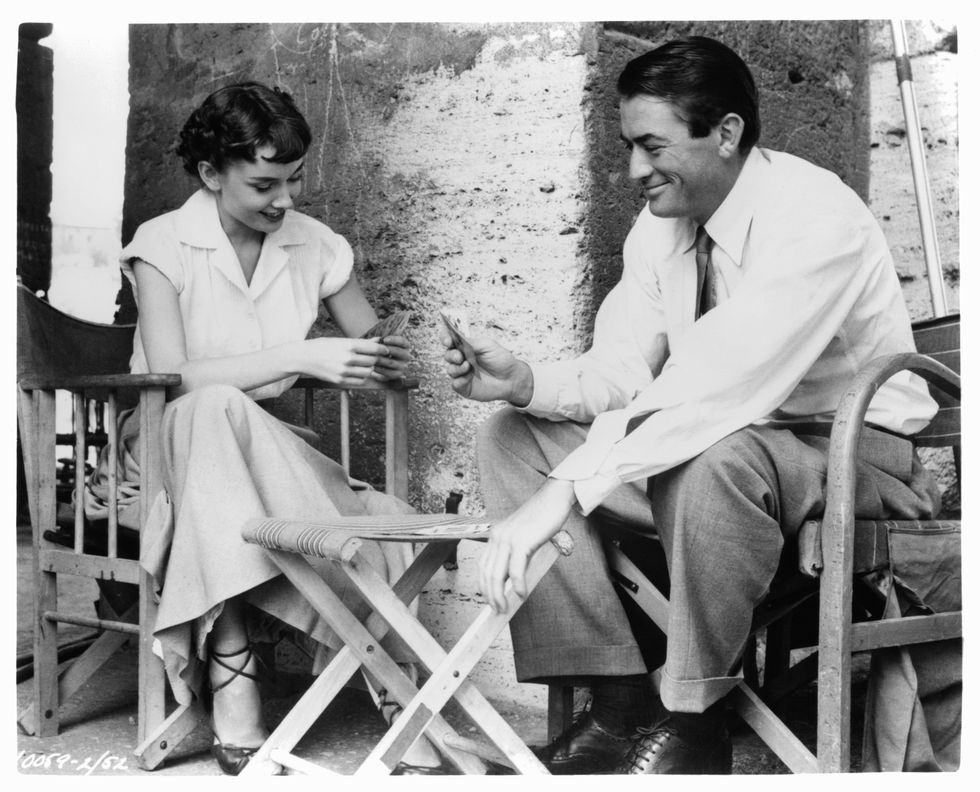 audrey hepburn and gregory peck in 'roman holiday'