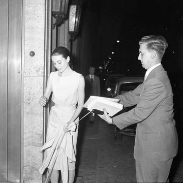 audrey hepburn with her half brother ian quarles van ufford at the hassler hotel, rome 1958