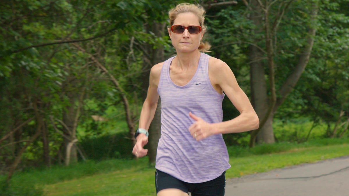 Olympic Trials Qualifier Perry Shoemaker Runs Through Her Neighborhood in Vienna, Virginia