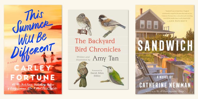 books, california bestsellers, hardcover nonfiction, hardcover fiction, trade paperback nonfiction, trade paperback fiction, the backyard bird chronicles, amy tan, this summer will be different, carley fortune, sandwich, catherine, newman