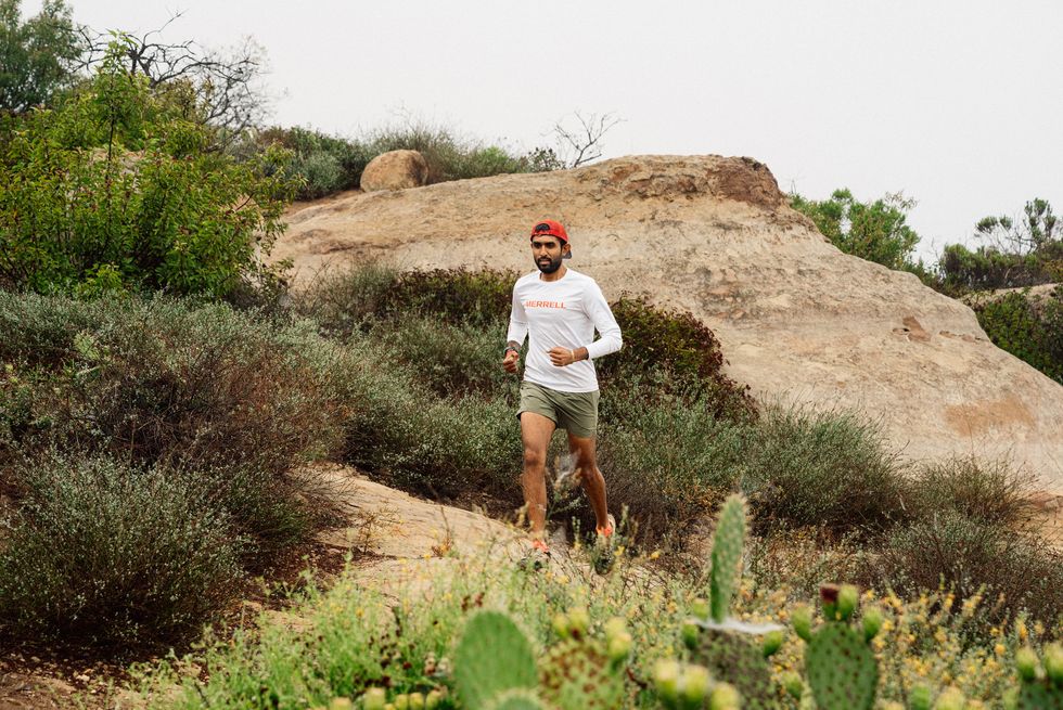 aum gandhi running on trail in 2021
