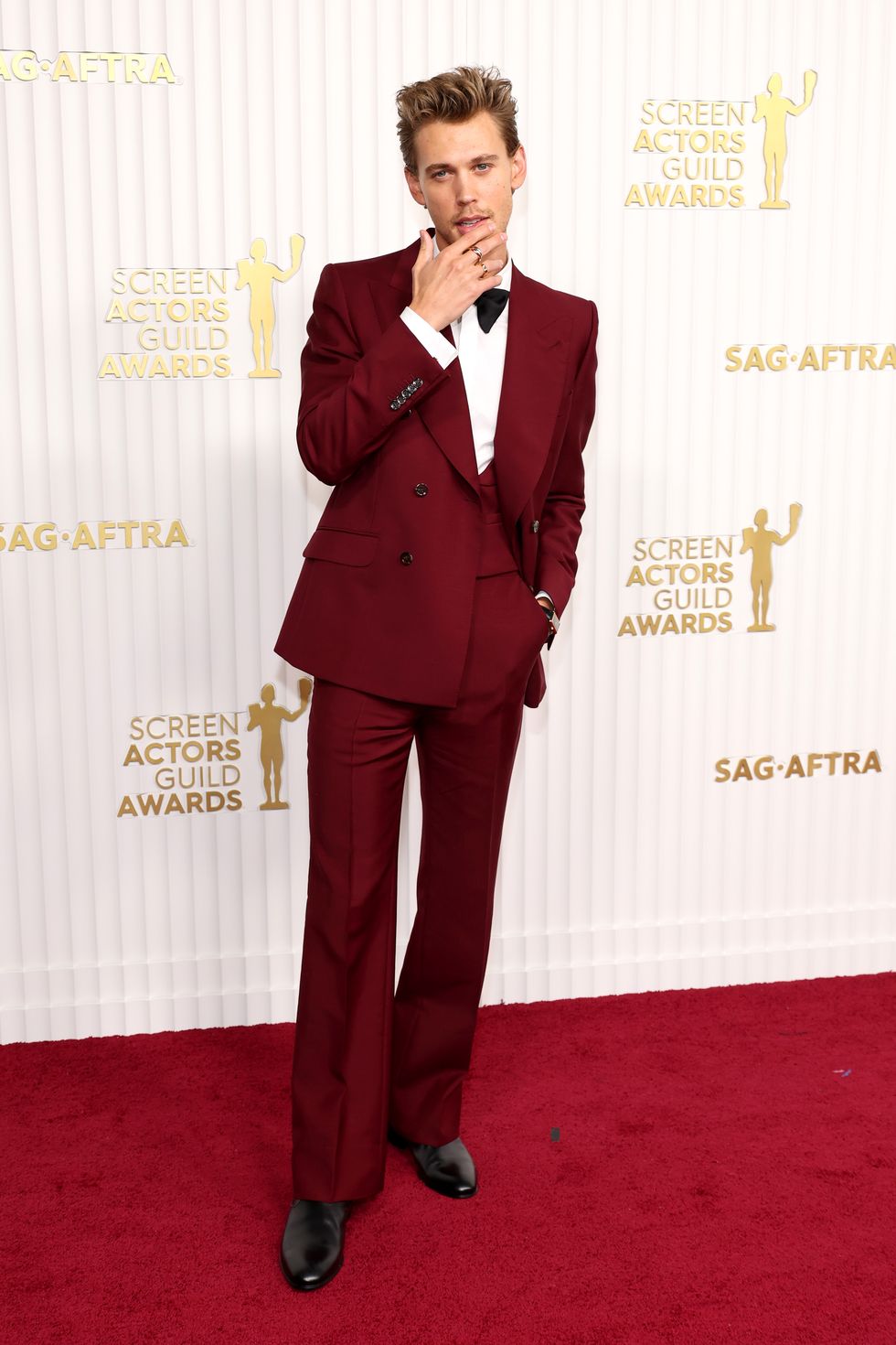 austin butler at 29th annual screen actors guild awards arrivals