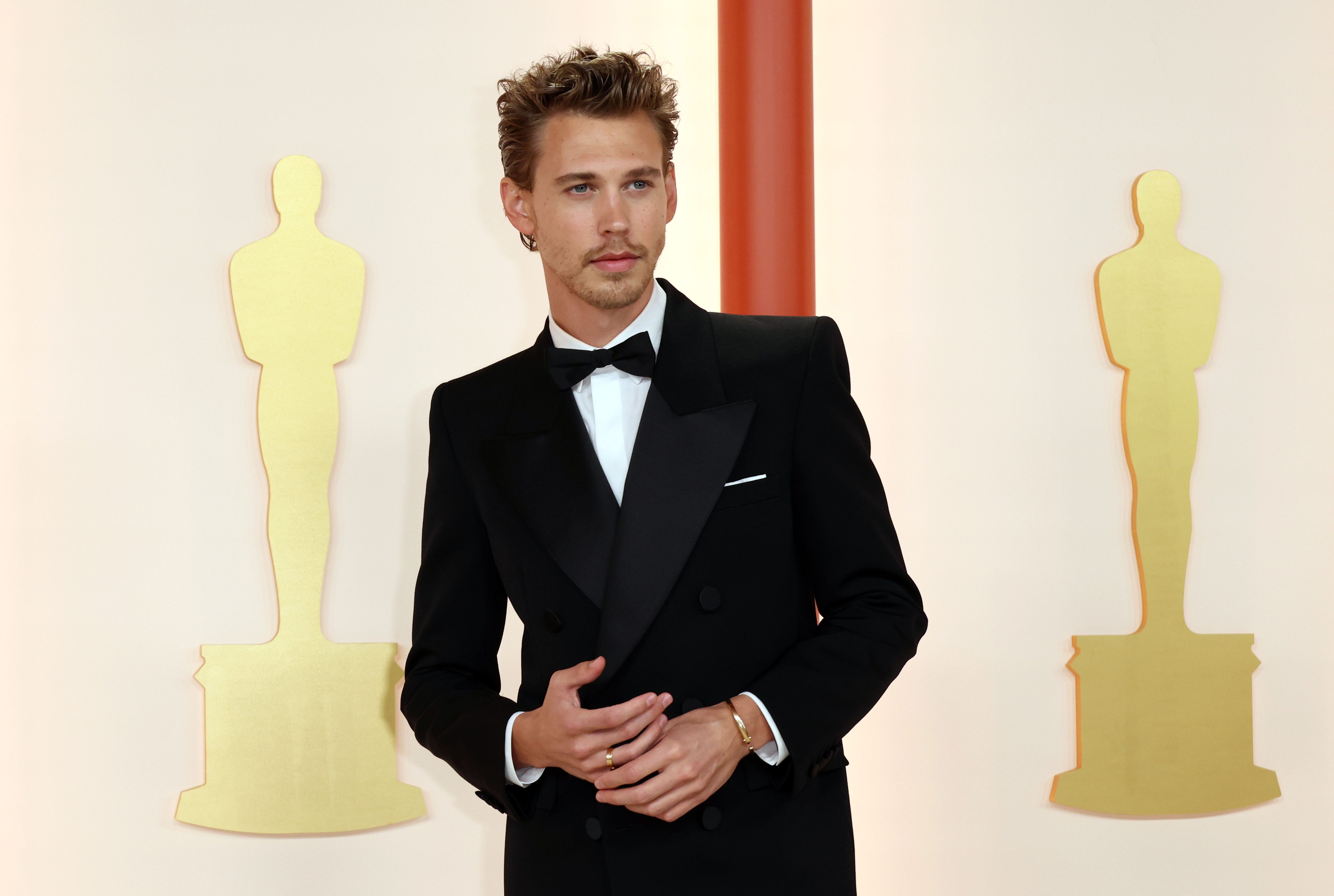 Austin Butler wears heels inspired by Elvis to the Oscars | heeled boots