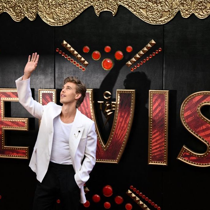 austin butler on the red carpet for the elvis biopic