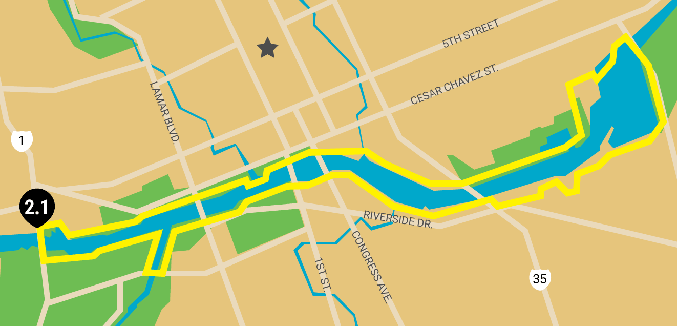 austin running map