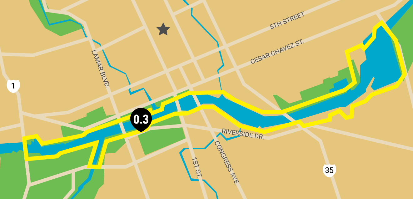 austin running map