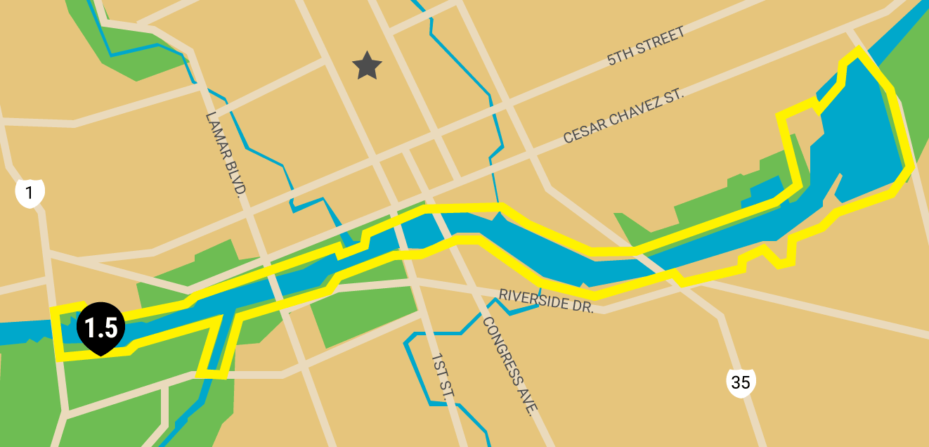 austin running map