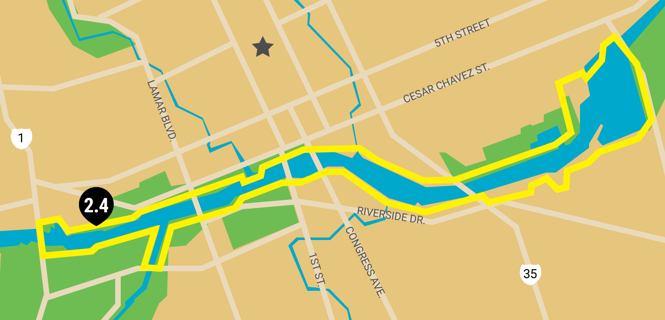 austin running map