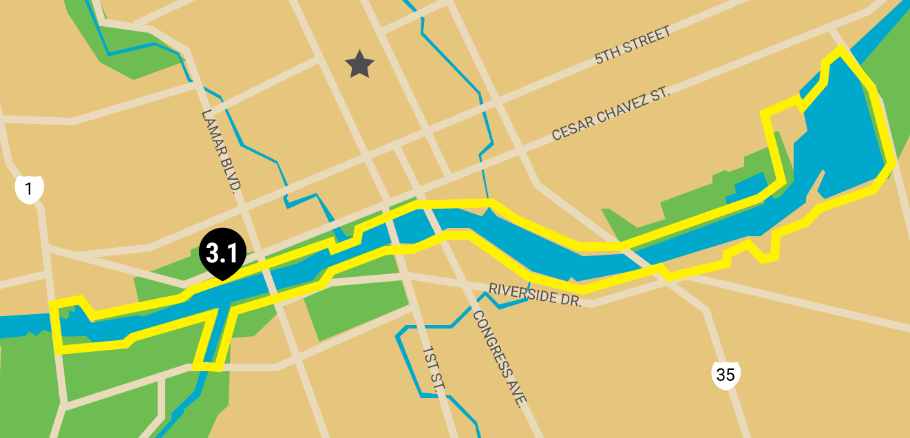 austin running map