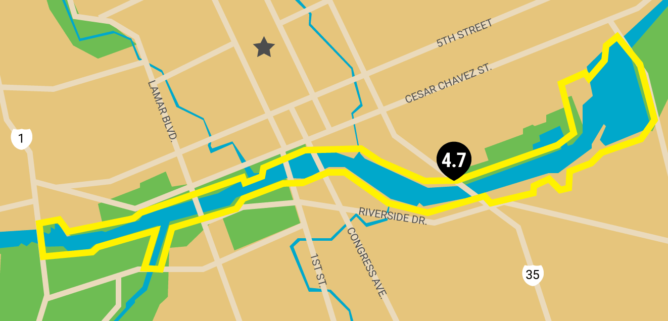 austin running map