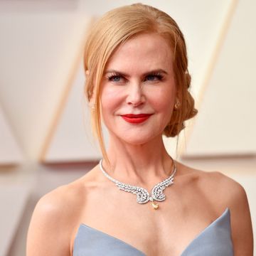 nicole kidman with strawberry blonde up do on the red carpet