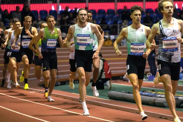 mario garcía romo en la wanamaker mile de los millrose games de nueva york