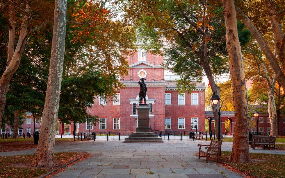 autumn, independence hall, philadelphia, pennsylvania, america