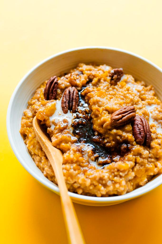 crockpot de avena y calabaza