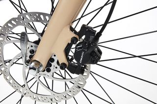 hydraulic disc brakes on the aventon pace 500