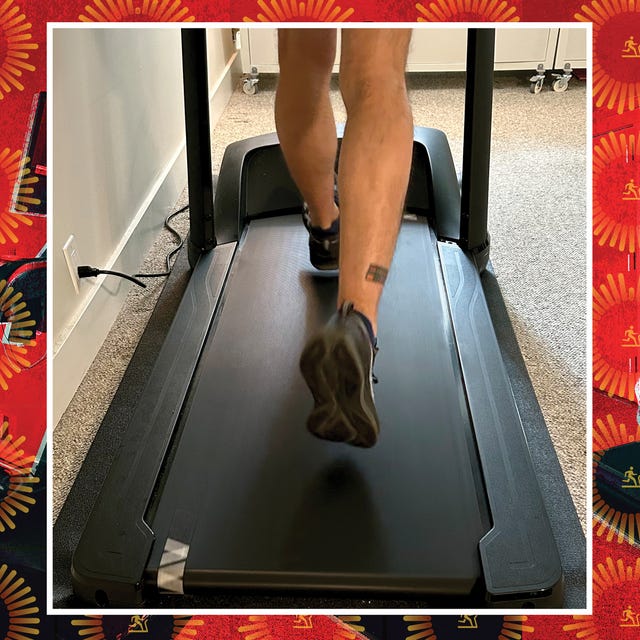 feet running on treadmill