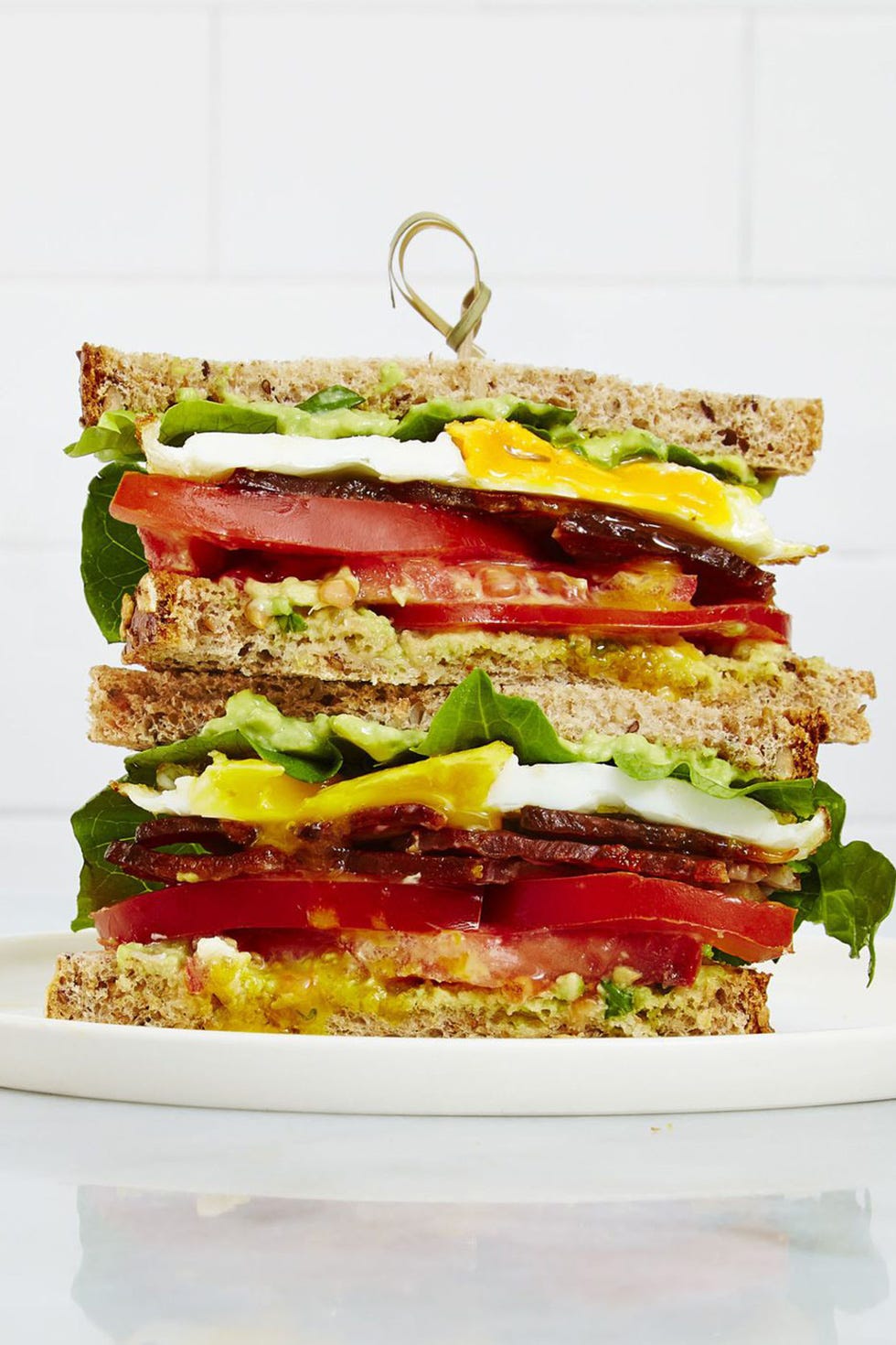 BLT with fried egg and avocado
