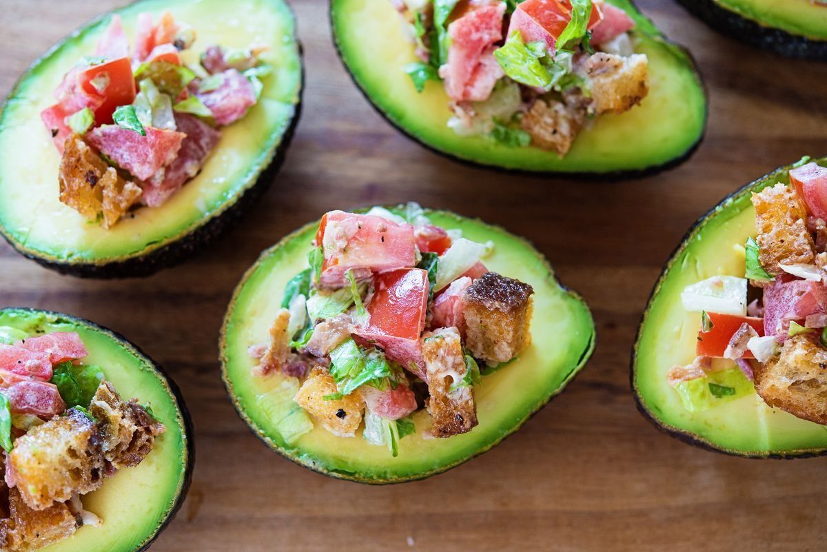 35 Easy Avocado Recipes What To Make With Avocado   Avocado Recipes Blt Stuffed Avocados 1677083773 