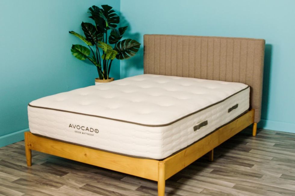 an avocado green mattress at the good housekeeping institute