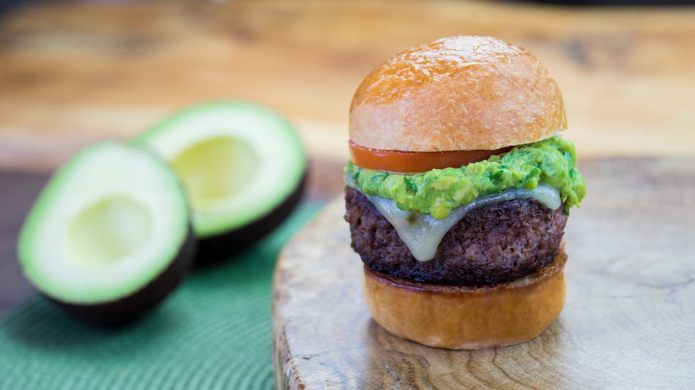 Food, Hamburger, Dish, Slider, Buffalo burger, Veggie burger, Cuisine, Cheeseburger, Ingredient, Breakfast sandwich, 