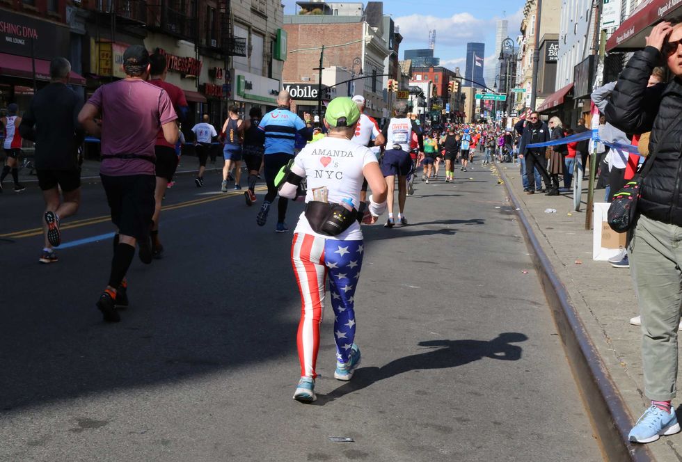 Runners at the NYC Marathon on Sunday, November 3, 2019.