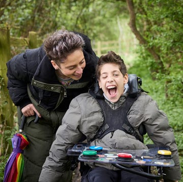 sarah webber and her son george walking through the wood using his power wheelchair supplied by whizz kidz sarah webber and her son george walking through the wood using his power wheelchair supplied by whizz kidz