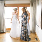 ree drummond and her daughter paige see alex drummond's wedding dress for the first time