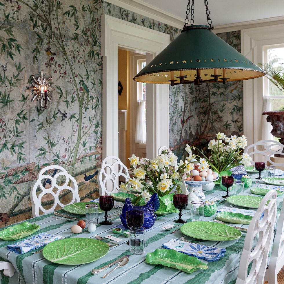 Community wall photos  Spring decor, Spring tablescapes, Beautiful table  settings
