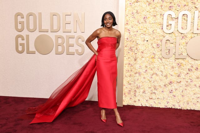 Ayo Edebiri Wears Prada at Golden Globes 2024