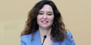 politician isabel diaz ayuso during the presentation of preselected athletes for the paris 2024 paralympic games in madrid on monday, april 15, 2024