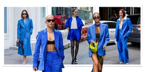 azul color tendencia street style nueva york