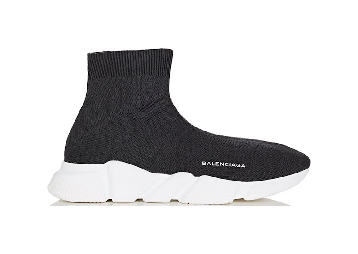 Balenciaga Speed Light Knit Sock 20 Triple Black  Crepslocker