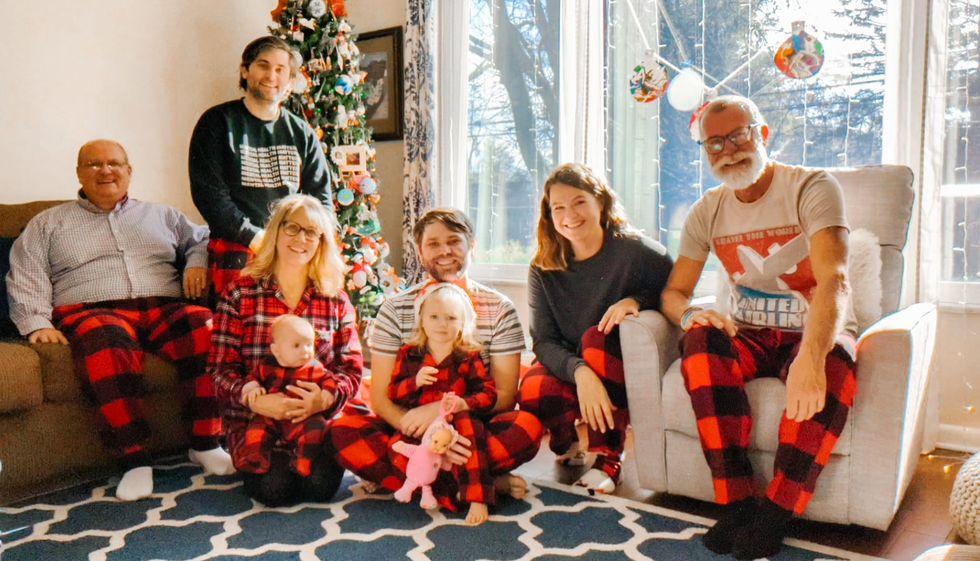 jake ﻿borelli and his family over the holidays