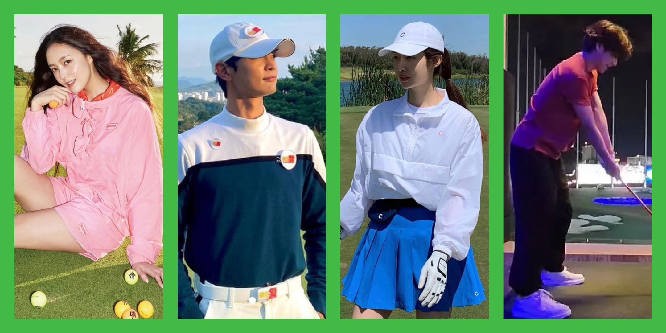 WIDEANGEL 韓国限定ゴルフウェア ポロシャツ ベージュ WIDEANGEL 韓国限定ゴルフウェア ポロシャツ ベージュ