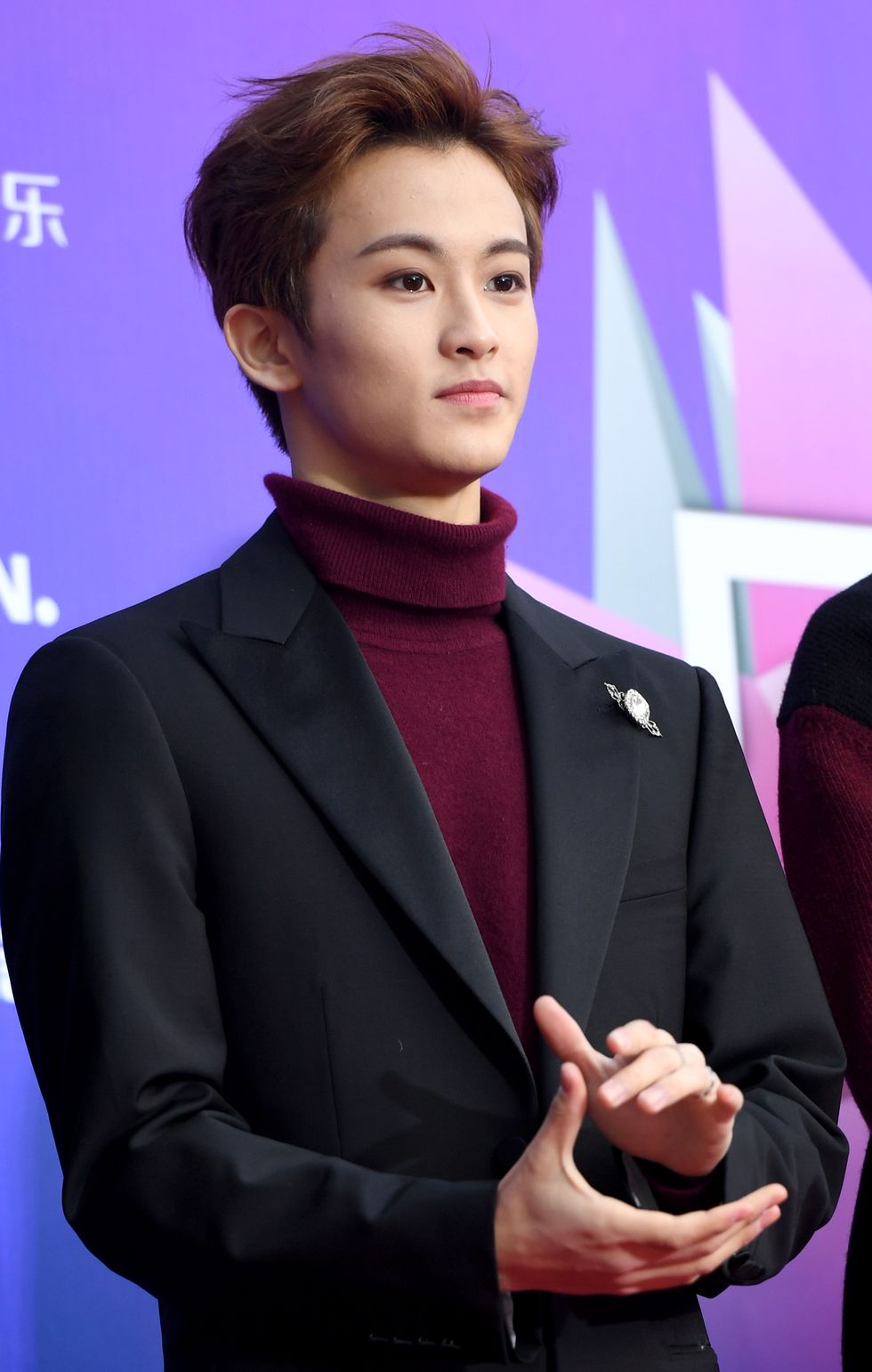 nct127 mark attends the red carpet event of seoul music awards at gocheok sky dome on january 25th in seoul, south korea photoosen