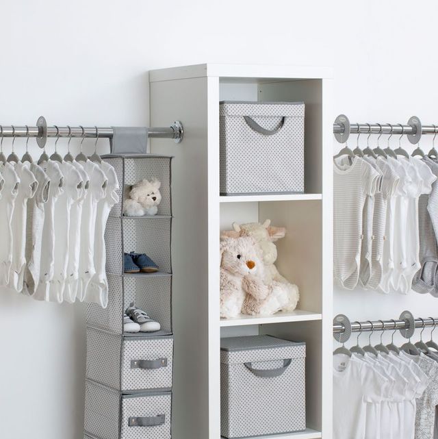 Cute & Affordable Nursery Closet Storage & Organization