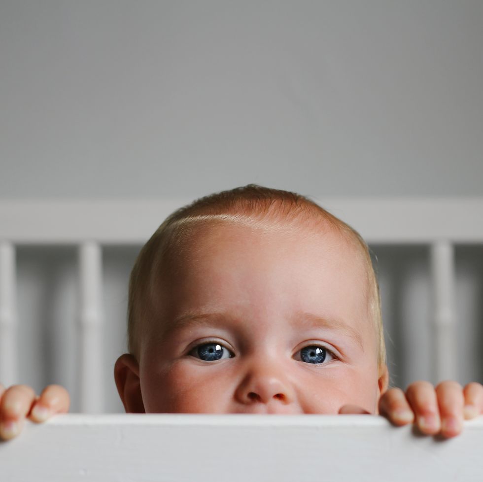 baby in a crib