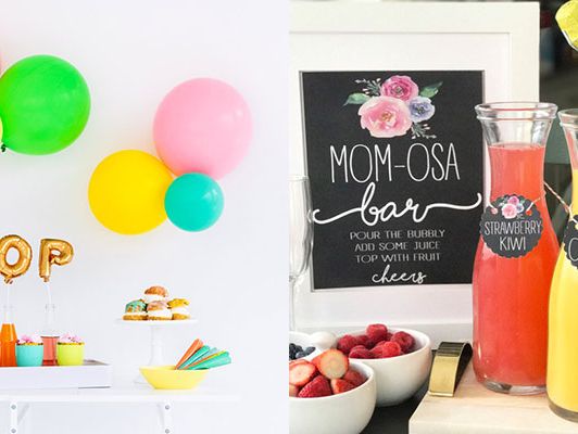 Insta-worthy Party Decor + Mimosa Bar Set Up