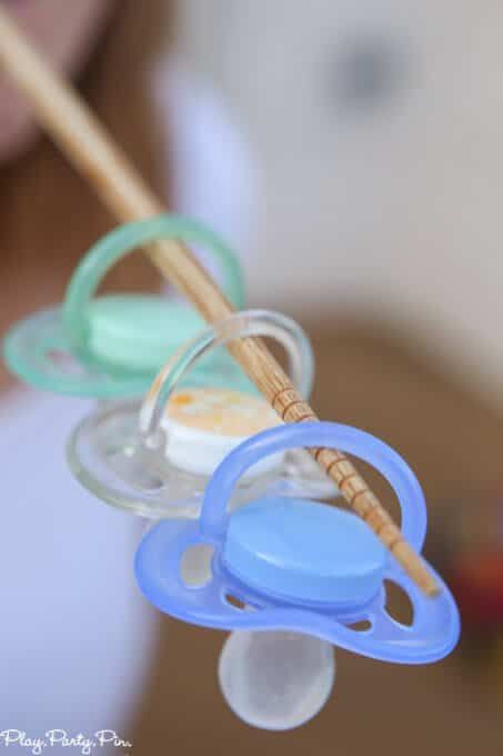 baby shower games pacifier game